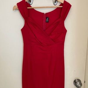 Red hot 50’s style dress